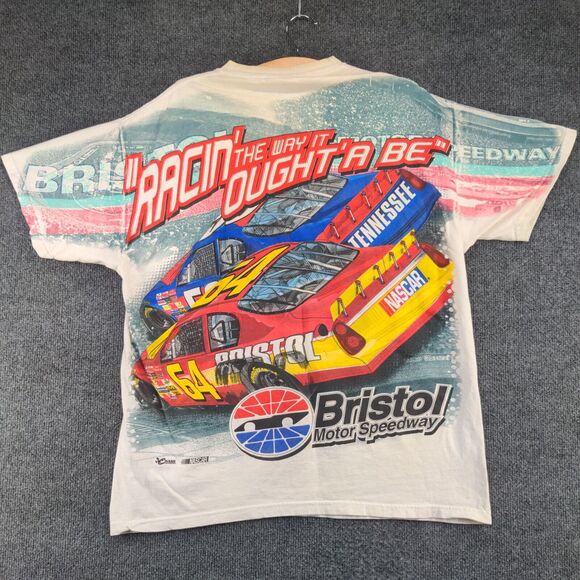 Chase Men's Bristol Motor Speedway T-Shirt White Medium Winston Cup Series - Picture 6 of 14